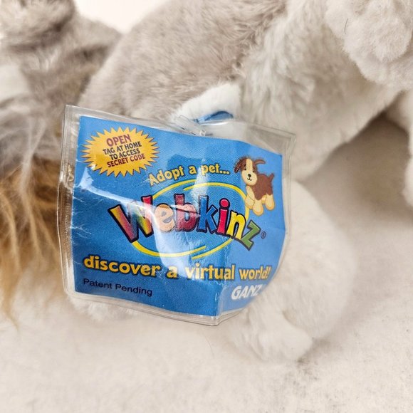 Ganz Webkinz Schnauzer Gray Puppy Dog Stuffed Animal Plush Fluffy Toy Code - Picture 6 of 10